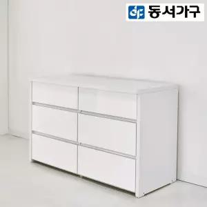 로피엘 1200 3단 와이드 하이그로시 서랍장 DF924353