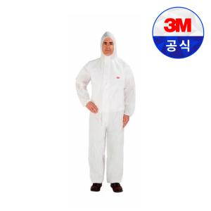 3M 안전 보호복 4515 일체형 화이트 L 1박스(20개입) 원피스 방사선 분진 작업복 안전복 방진복