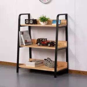 아카디 철제 3단 800 원목 선반 장식장 착불