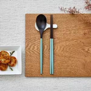 [모던하우스] 자연옻칠 블랙 컬러 수저세트 그린