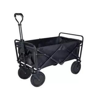 캠핑 웨건 수레 블랙 이동식 폴딩 카트 낚시 마트 장보기 손수레 야외 무거운짐