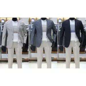 [바쏘](의정부점)25 NEW 여름필수 안감제로 초경량 고스판 워셔블(물세탁) 남성콤비자켓 3종