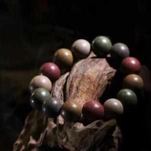 침향팔찌 수제 아로마 비즈 팔찌 황금 나무 물 불 토양 향신료 향 5 스퀘어 사각형