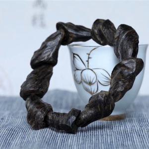 침향팔찌 다라드라이 아가우드 컨포멀 팔찌 나무 공예 블랙 오일 향 불교 기도용 구슬 남성용 선물 컬렉션