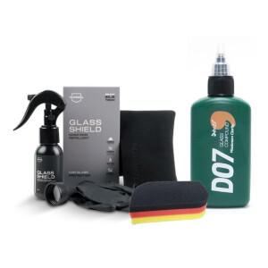 자동차 유막제거 유리발수코팅제 세트 도깨비 유막제거제 나지올 글라스쉴드+스펀지