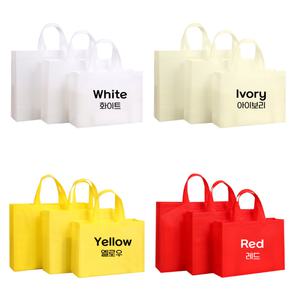 리유저블쇼핑백 선물 무지 답례품 부직포쇼핑백 인쇄 가능 SQ
