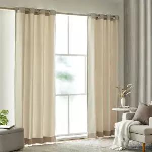 [모던하우스] 형상기억 울라이크 차광커튼 오트밀 265x240 2장세트