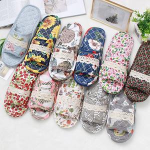 층간소음방지 거실화 실내화 레이스 면실내화 누빔실내화 이중쿠션 여성