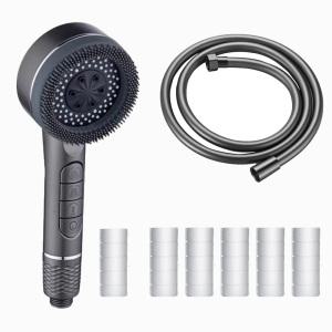 헤라즈 다기능 원터치 필터 샤워기헤드+2m PVC샤워호스+샤워기필터 1년치