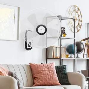 [레이나] 16인치 가정용 업소용 벽걸이형 리모컨 선풍기 RF-WR1621 / 5엽날개 자연풍 수면풍