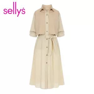 (택가 99000원)[샐리] ST롤업트렌치원피스_I5A-IOP015