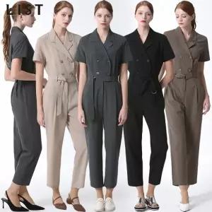 [리스트(LIST)] 벨티드 더블 브레스트 점프수트 (택가격: 258000원)