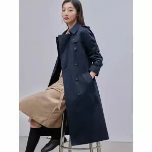 [빈폴레이디스] [Essential] 롱 트렌치 코트  네이비 (BF483TE01R)