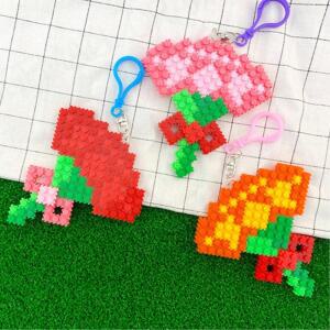 초등 저학년 어버이날 단체활동 디폼블럭 카네이션 키링 만들기 아동센터 미술시간