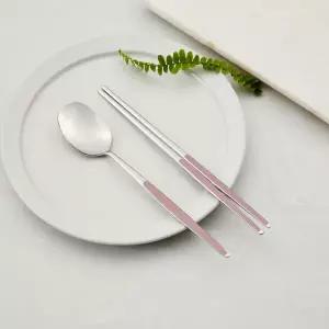 [모던하우스] 스크래치에 강한 세라믹코팅 수저세트 핑크