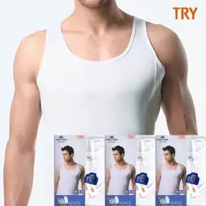 홈란쥬 트라이 남성 국내산 시원하고 쾌적한 새모시 민소매 런닝 3매입(3p)