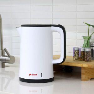 키친아트 1.8L 전기포트 SUS304 스텐 전기주전자 이중단열 뜨겁지않은 KK-2618