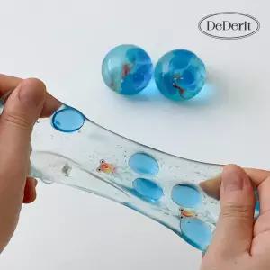 데데리트 말랑이 바닷속 물고기 원형 스퀴시 스트레스볼 집중 장난감 쫀득 인싸 틱톡 asmr 재미 선물