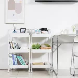 [쇼핑LIVE]까사마루 3단 접이식 트롤리 1+1세트