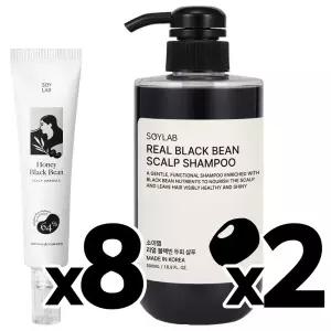 앰플8 + 샴푸2 + [소이랩] 허니블랙빈 두피앰플8 + 탈모샴푸2 