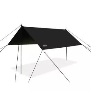 블랙코팅 렉타타프 5.5X4.4m 방수 자외선차단 캠핑 타프