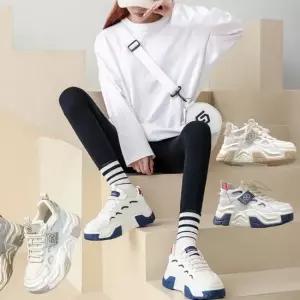 [잇백잇슈] 잇백키높이가죽운동화 여성 통굽 발편한 키높이운동화