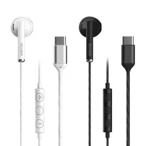 아이리버 BVC-100C C타입 전용 오픈형 리모컨 줄꼬임방지 유선 이어폰 풍부한 저음 선명한 고음 14.2mm