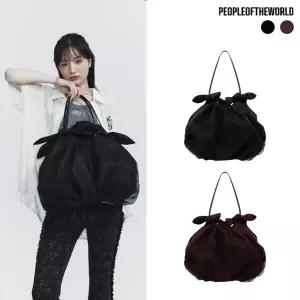 [PEOPLE OF THE WORLD] 클라우드 리본 숄더백