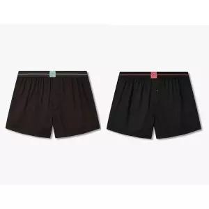 [EMPORIO ARMANI](대전신세계)남성 로고 밴딩 스트라이프 트렁크 2종 SET(0815312088,0815312090)