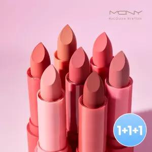 [3개] MQNY 파우더 매트 립스틱 3.5g 7종 /립타투 겨울쿨톤 립라이너 LIP 립앤치크 누드립 오버립