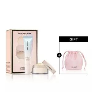 [로라메르시에](강남점)[리미티드] 플로리스 트리츠 미니 프라이머 & 세팅 파우더 듀오 (+새틴 파우치 ...