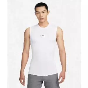 [나이키] NIKE 프로 드라이 핏 타이트 민소매 피트니스 탑 M - 화이트 블랙 FB7915-100 2414756