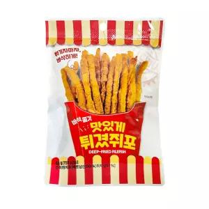 맛있게 튀겼쥐포 40g 쥐포채 건어물 튀김 맥주 안주