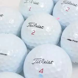 타이틀리스트 A급 pro v1x 4피스 50개 로스트볼 로스트골프공