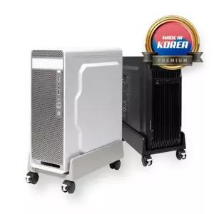 컴퓨터 이동식 고정바퀴 폭조절 쿨링받침대 PC캐리어/컴퓨터/본체/데스크탑/받침/거치/선반/이동식