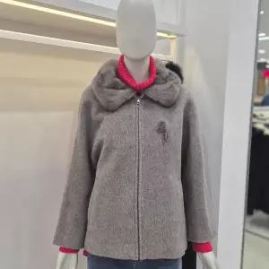 [꼼빠니아]알파카 밍크퍼 코트 CAFW1-WCH510