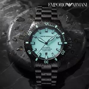 [엠포리오아르마니]오토매틱 다이버 명품 블랙 남자메탈시계 AR60084