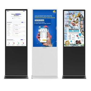 75인치, 43인치, 55인치 실내용 인터랙티브 터치스크린 LCD 실외 광고 스크린 토템 키오스크 디스플레이 디