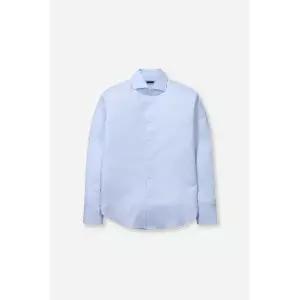 [본](신세계 사우스시티)BON 블루 트윌 와이드카라 드레스 셔츠 BNESBA607