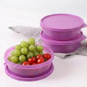 타파웨어 모듈러 볼 600ml 3P no.315 반찬통 간식 도시락 견과류 김치 식재료 보관 냉장고 정리 밀폐용기