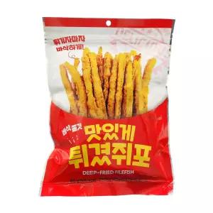 맛있게 튀겼쥐포 120g 쥐치포채 건어물 튀김 맥주 술 안주