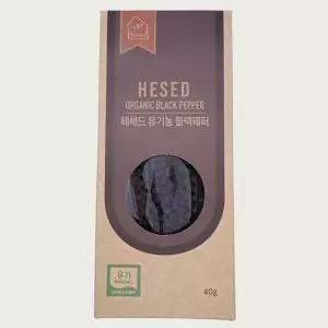 헤세드 유기농 블랙페퍼 통후추 리필 40g 캄보디아산
