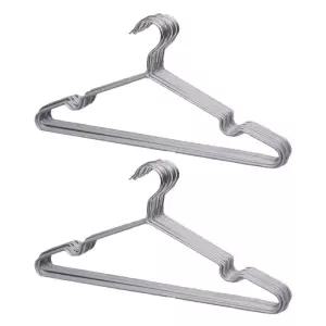 KR리빙 영스타 논슬립 PVC 코팅옷걸이 그레이 20개