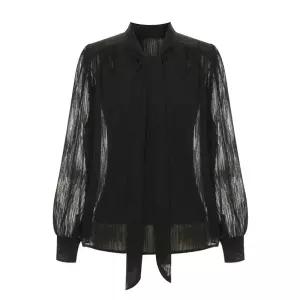 (택가 119000원)[티뷰] 시스루타이블라우스나시세트_V6A-CSE007