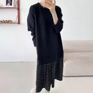 빅사이즈 601 레이어잔꽃셔링원피스 DBSV796