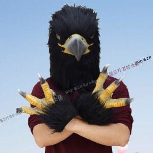 독수리 인형탈 컨셉 우주복 블랙 우주인 졸사 튬 졸업사진