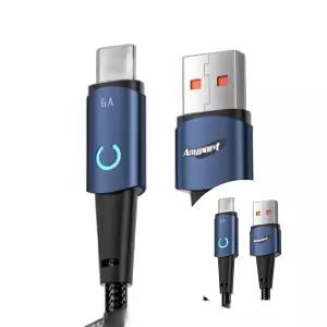 차량용 안드로이드오토 USB A TO C 66W 충전케이블 2M UTCM66W 애니포트용