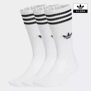[아디다스오리지널스](의정부점)[New Originals] 3-스트라이프 하이 크루 삭스 3켤레 [JV7416,JV7417]
