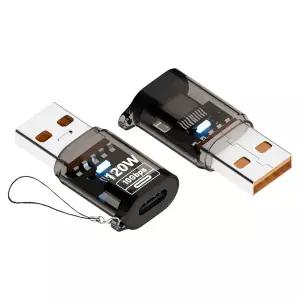 디큐브 USB C타입 to A OTG젠더 변환 어댑터 USB 3.2 Gen2 10Gbps 120W 투명