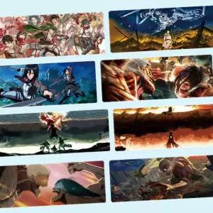 진격의거인 애니 가챠 마우스장패드 L 2XL 데스크매트